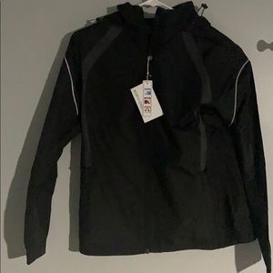 Ladies lightweight jacket with embossed print